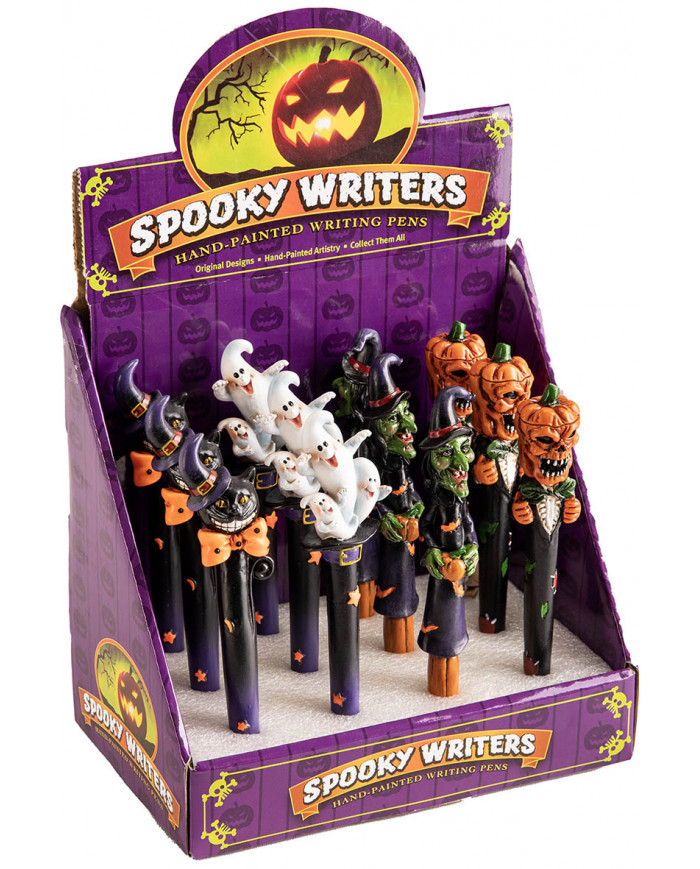 HALLOWEEN PEN SCARY THEMES IN DISPLAY BOX