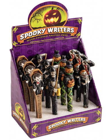 stylo halloween sur un présentoir
