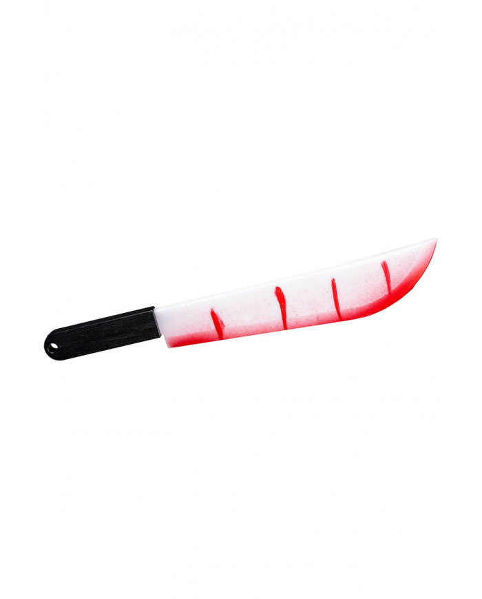 couteau sanglant, longueur 53 cm environ avec étiquette volante-étiquette couteau sanglant, longueur 53 cm environ avec étiquette volante-étiquette