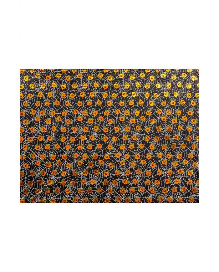 PUMPKINS TABLECLOTH IN METALLIC PLASTIC L.CM.260X130 IN PBH