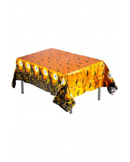 Halloween-Tischdecke aus metallisiertem Kunststoff L. cm 260x130 ca. in Beutel mit Aufhänger