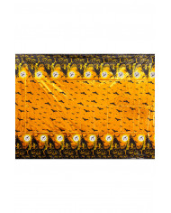 HALLOWEEN TABLECLOTH IN METALLIC PLASTIC L.CM.260X130 IN PBH