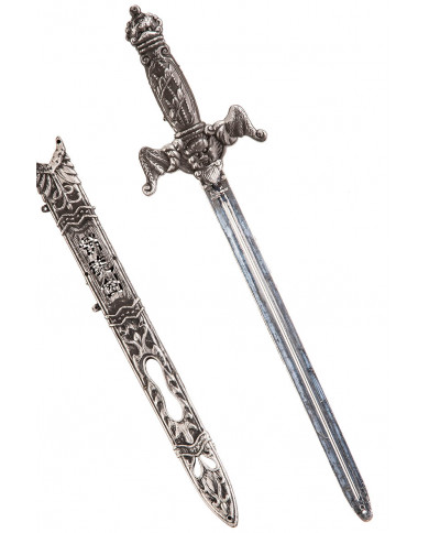 espada gris con funda de unos 55 cm. de largo con solapa de cartón espada gris con funda de unos 55 cm. de largo con solapa de cartón