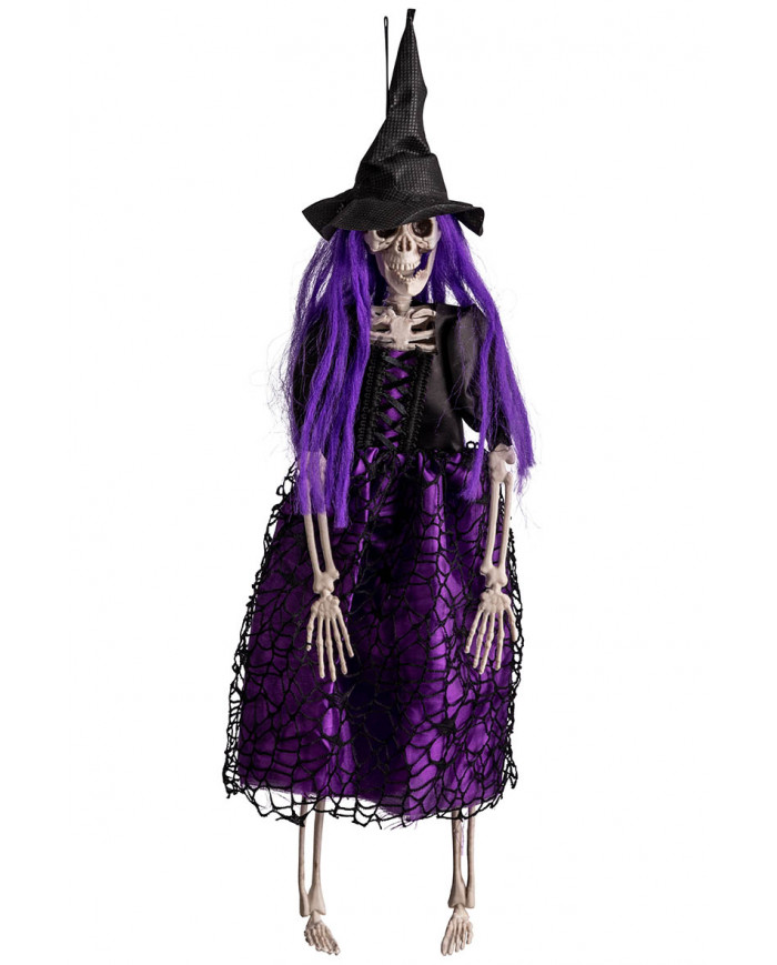 HANGING WITCH SKELETON H.CM.40 WITH HANGTAG LABEL