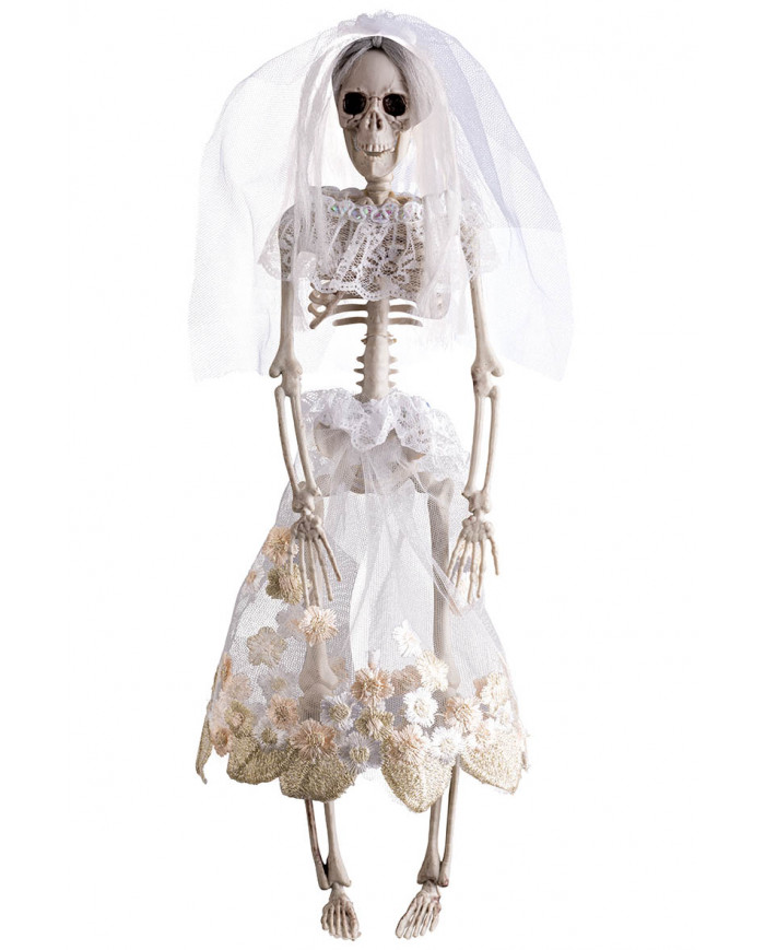 esqueleto bailarina para colgar de unos 40 cm. de alto con etiqueta colgante/etiqueta