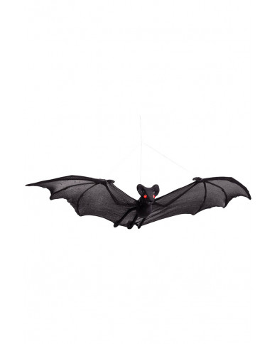 Chauve-souris noir à suspendre, largeur 55 cm environ avec étiquette volante / étiquette Chauve-souris noir à suspendre, largeur 55 cm environ avec étiquette volante / étiquette