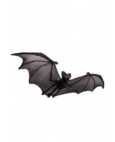 Chauve-souris noir à suspendre, largeur 55 cm environ avec étiquette volante / étiquette Chauve-souris noir à suspendre, largeur 55 cm environ avec étiquette volante / étiquette