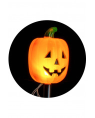 4 PUMPKINS WITH LIGHTS AND PICKETS H.CM. 38 IN PBH (BATT. INCL.) 4 PUMPKINS WITH LIGHTS AND PICKETS H.CM. 38 IN PBH (BATT. INCL.)