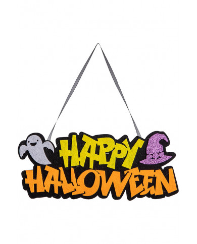 Décoration happenderey halloween en feutre à suspendre, longueur 30 cm environ avec étiquette volante / étiquette Décoration happenderey halloween en feutre à suspendre, longueur 30 cm environ avec étiquette volante / étiquette