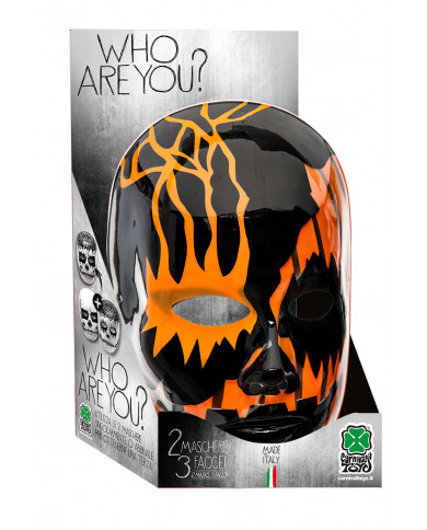 Two masks, three faces! Pack containing two masks with scary