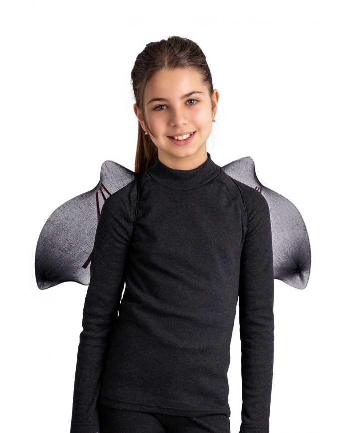 Black bat wings with purple glitter h. cm. 30x56 in pbh Black bat wings with purple glitter h. cm. 30x56 in pbh