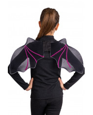 Black bat wings with purple glitter h. cm. 30x56 in pbh Black bat wings with purple glitter h. cm. 30x56 in pbh