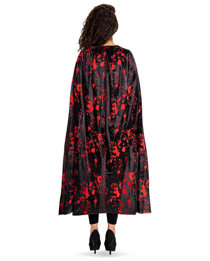 Cape avec impressions sanglantes h.cm. 130 dans une pochette avec crochet