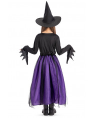 Purple witch costume in envelope with hook