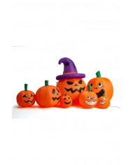 Citrouilles gonflables avec lumières (220 volt) avec tirants, longueur 210 cm environ dans une boîte Citrouilles gonflables avec lumières (220 volt) avec tirants, longueur 210 cm environ dans une boîte
