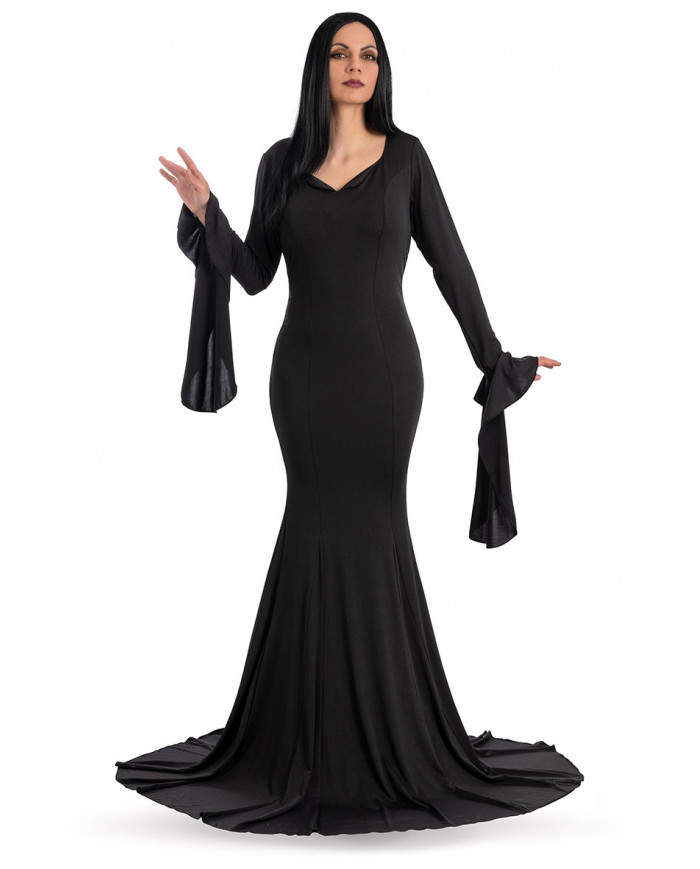 Costume Dama Nera adulto tg. m/l in busta c/gancio