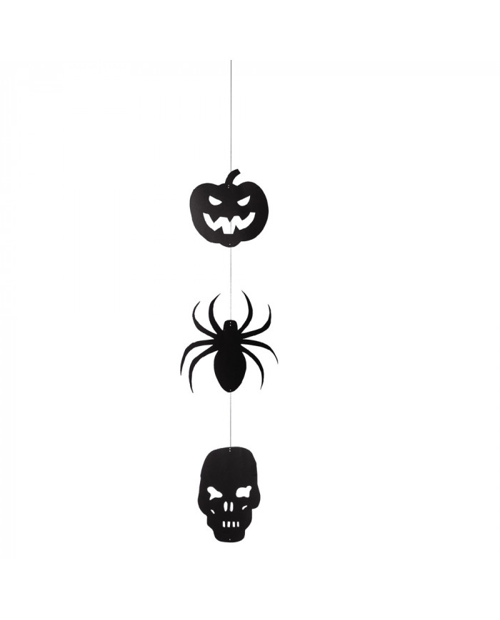 Halloween vertical paper garland 3 subjects h.cm. 130 l. cm. 18/25 in pbh