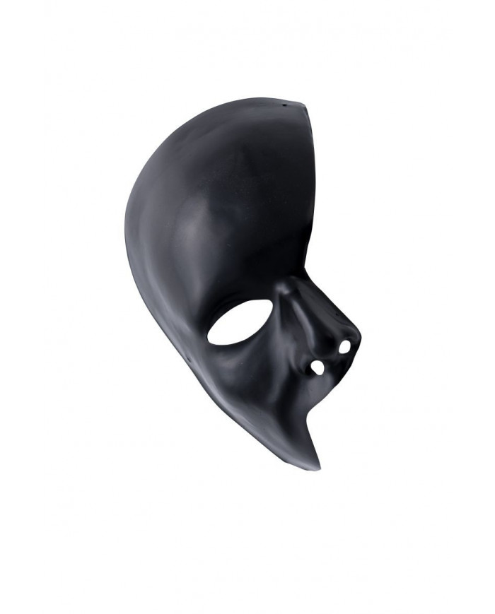 Phantom of the Opera black plastic mask with elastic. To turn