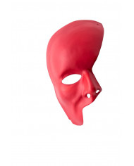 Maschera mezzo viso da Fantasma dell'Opera in plastica rossa Maschera mezzo viso da Fantasma dell'Opera in plastica rossa