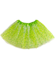 Conjunto mariposa verde (falda, alas h.cm 50x40 diadema, varita) en sobre c/cav.