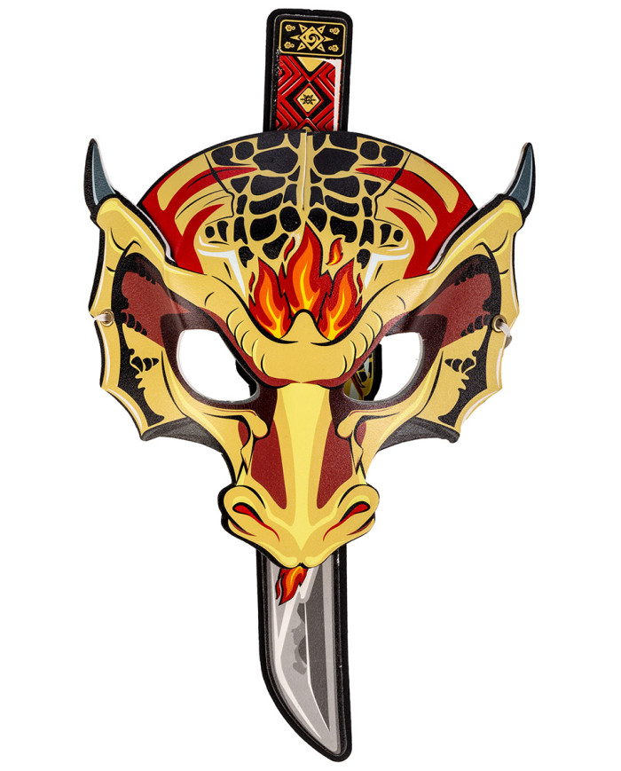 Monster mask and sword set in eva l.cm. 32 ac. on card