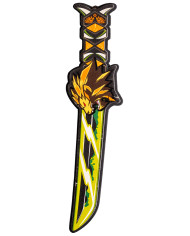 Set maschera e spada tigre  in eva l.cm. 32 ca. su cartoncino