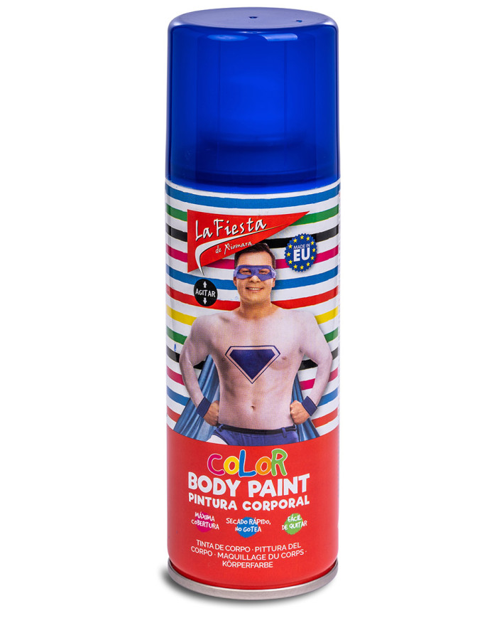 Spray per il corpo colore blu