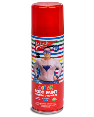 Rotes körper make-up spray 200 ml mit pappschild/etikett