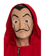 Plastic mask of the famous painter Salvador Dal, which thanks Plastic mask of the famous painter Salvador Dal, which thanks