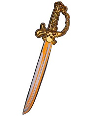 Épée de pirate eva l.cm.54 environ. sur carton