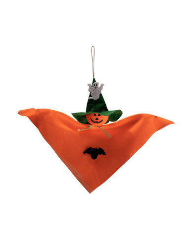 Decorazione zucca da appendere con cartellino/etichetta Decorazione zucca da appendere con cartellino/etichetta