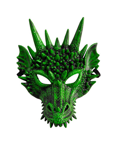 Masque intégral dragon en plastique avec carte dâen-tête Masque intégral dragon en plastique avec carte dâen-tête