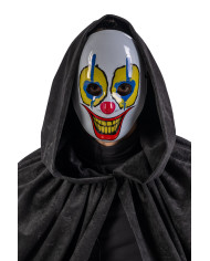 Clown mask with lighting decorations (batteries not included) in pbh