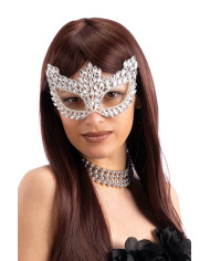 Masque précieux avec gemmes, sur papier cartonné