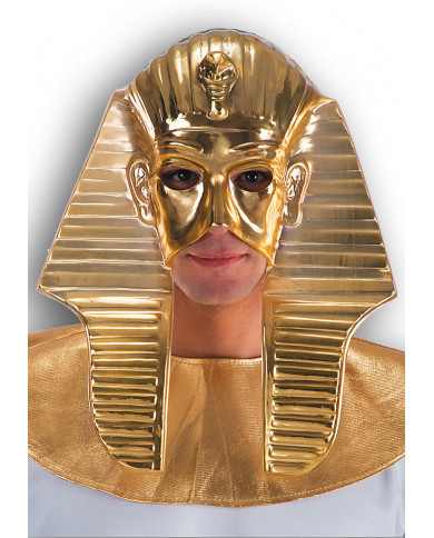 Metallized plastic mask to appear like the egyptian ruler