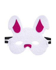 Felt rabbit mask on card