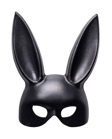 Masque dur lapin, en éco-cuir, sur papier cartonné