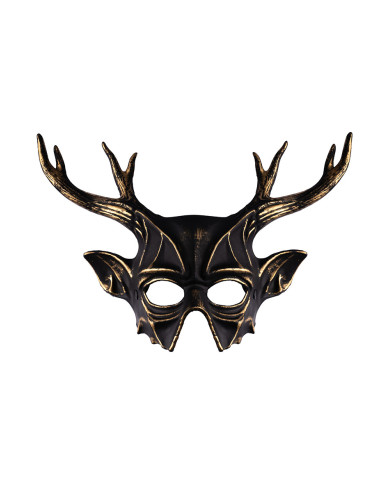 Maschera cervo horror in plastica rigida su cartoncino