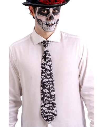Necktie with skulls in pbh