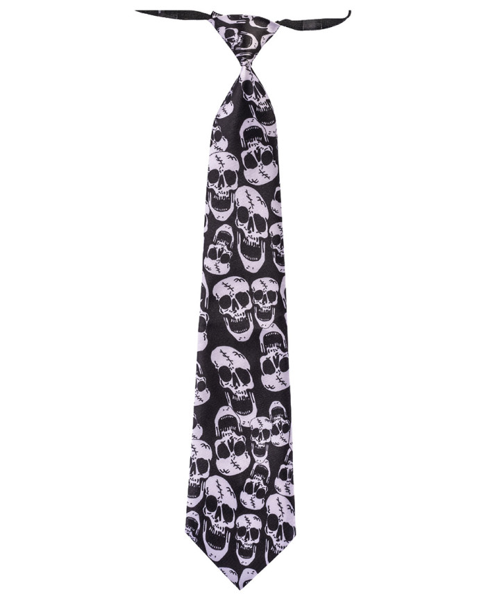 Necktie with skulls in pbh