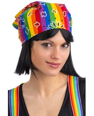 Bandana aus Stoff, ca. 55 x 55 cm, in Beutel mit Aufhänger