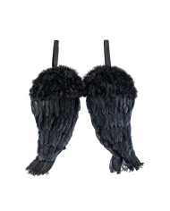 Black feather wings h.cm.50x45 in pbh