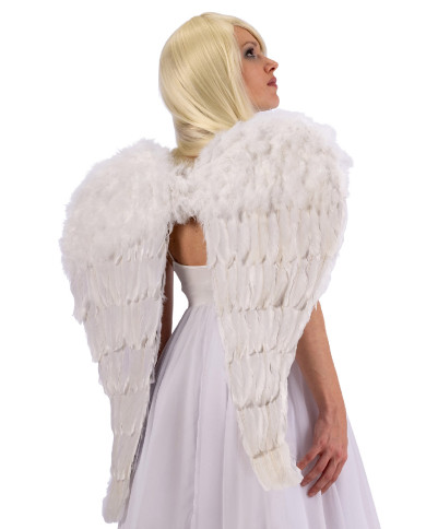 Ali da angelo bianche 94 x 29 cm : Accessori,e vestiti di