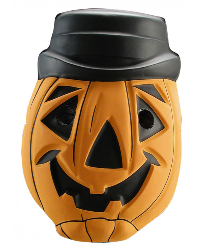 Plastic pumpkin children mask. Ideal for a classical Halloween