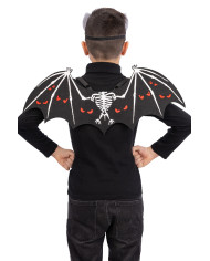 Felt bat set (mask and wigs h.cm.58x24) in pbh