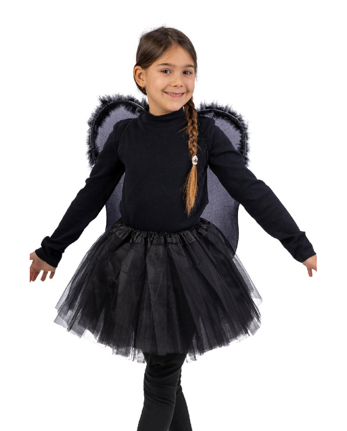Black angel set ( skirt and wings h.cm.46x40) in pbh Black angel set ( skirt and wings h.cm.46x40) in pbh