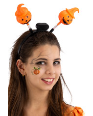 Pumpkins headband with lights ( batteries included) with header Pumpkins headband with lights ( batteries included) with header
