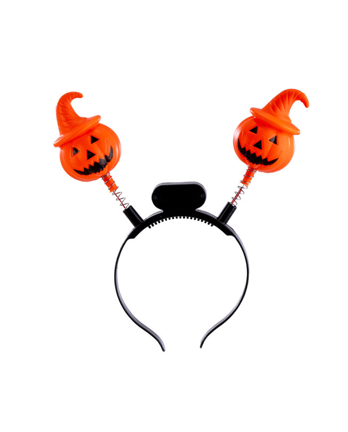 Pumpkins headband with lights ( batteries included) with header Pumpkins headband with lights ( batteries included) with header