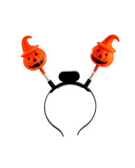 Pumpkins headband with lights ( batteries included) with header Pumpkins headband with lights ( batteries included) with header