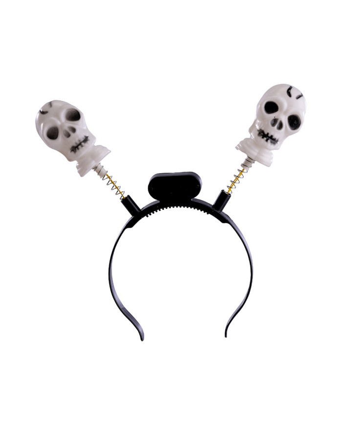 Diadema con calaveras y luces (pilas incluidas) con solapa de cartón Diadema con calaveras y luces (pilas incluidas) con solapa de cartón